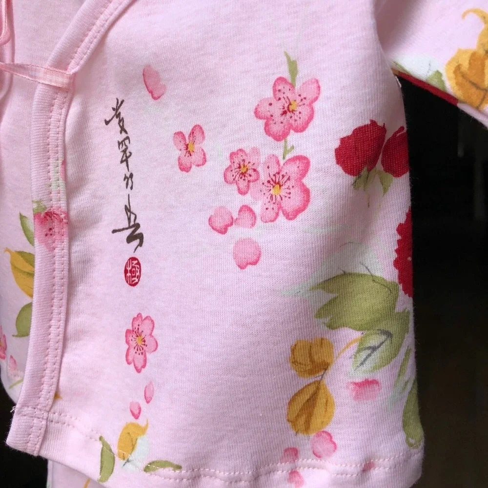 NWT‎ 9 Month Kimono Layette Set Baby Girl Shower Gift Infant Infants Babies